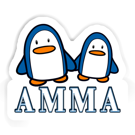 Amma Sticker Penguin Laptop Image