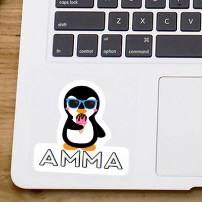 Amma Sticker Ice Cream Penguin Laptop Image