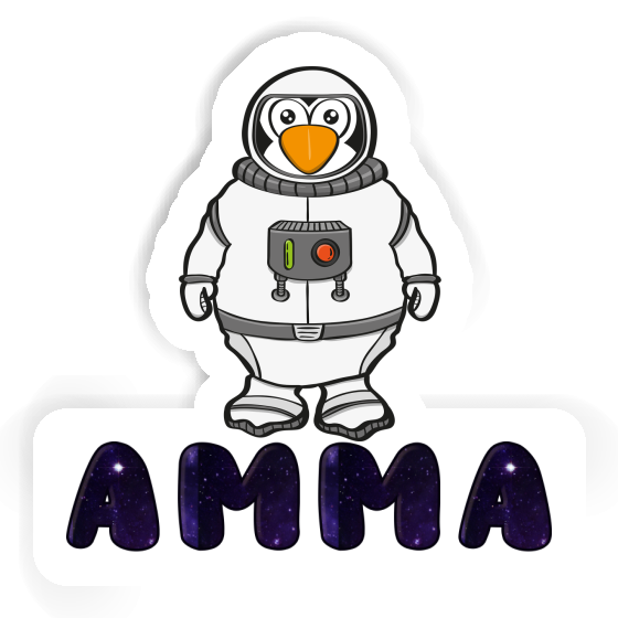 Aufkleber Amma Astronaut Notebook Image