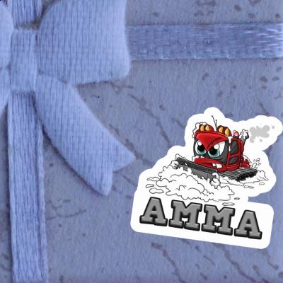 Amma Sticker Snow groomer Notebook Image