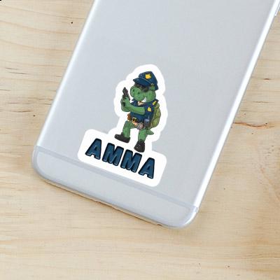 Amma Autocollant Policier Laptop Image