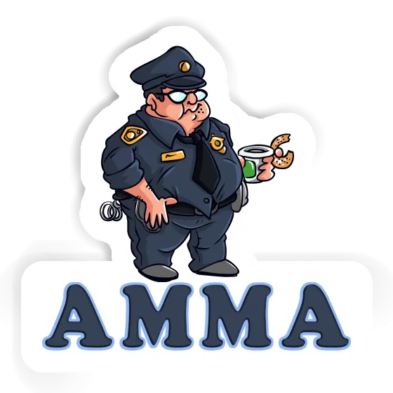 Amma Sticker Police Officer Image