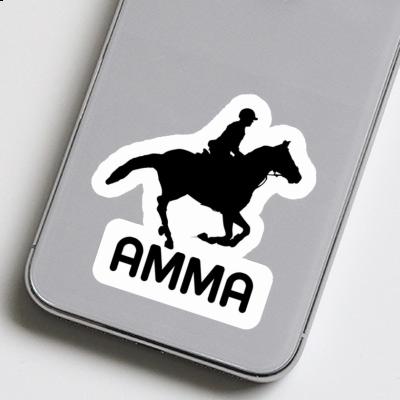 Horse Rider Sticker Amma Laptop Image