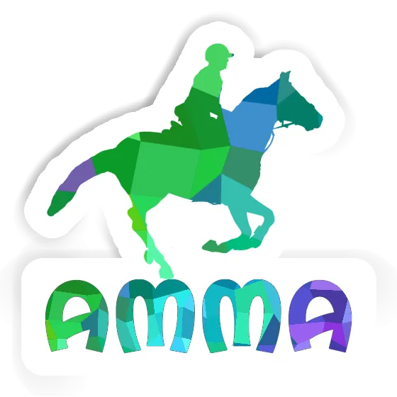 Sticker Amma Horse Rider Image