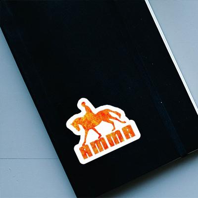 Horse Rider Sticker Amma Notebook Image