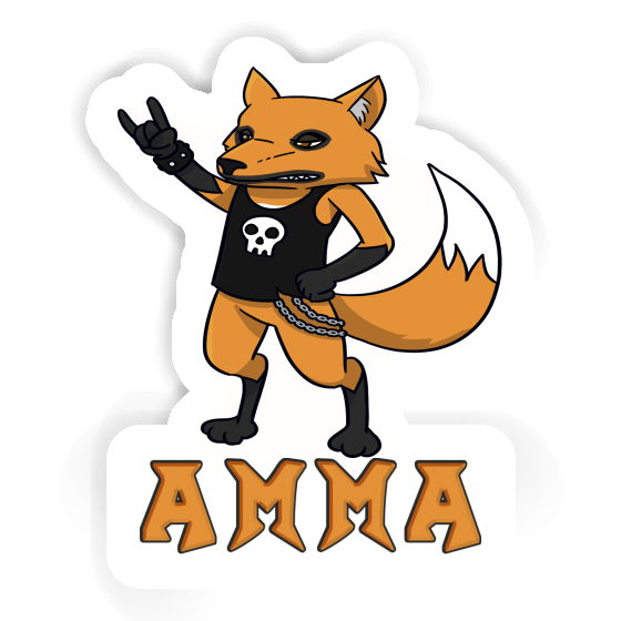 Sticker Amma Rocker Fox Notebook Image