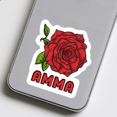 Fleur de rose Autocollant Amma Laptop Image