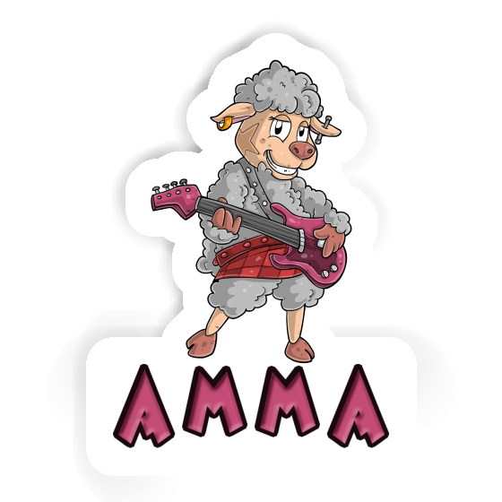 Rockergirl Sticker Amma Notebook Image