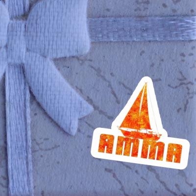 Amma Sticker Sailboat Laptop Image