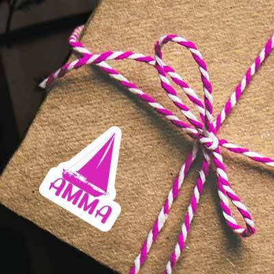 Amma Sticker Sailboat Laptop Image