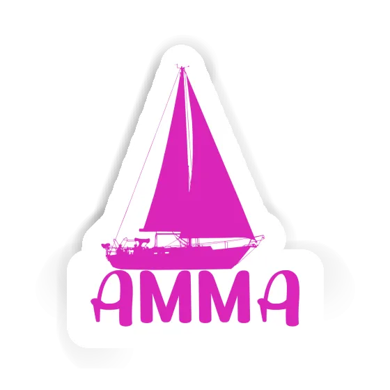 Amma Sticker Sailboat Gift package Image