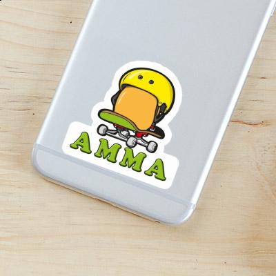 Sticker Skateboard Egg Amma Notebook Image