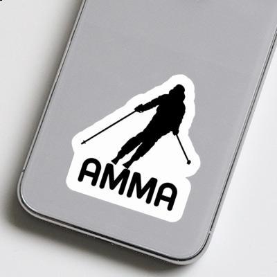 Amma Aufkleber Skifahrerin Gift package Image