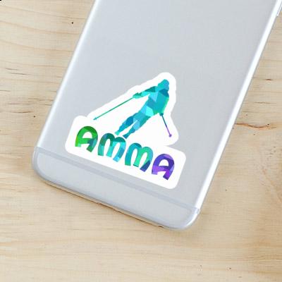 Skier Sticker Amma Gift package Image