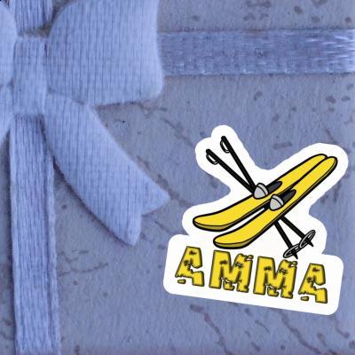 Ski Sticker Amma Image