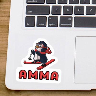 Sticker Amma Skier Notebook Image