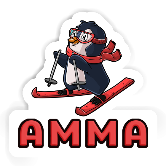 Sticker Amma Skier Gift package Image