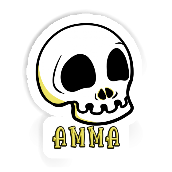 Amma Sticker Skull Laptop Image