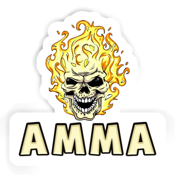 Sticker Skull Amma Laptop Image