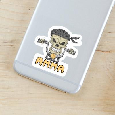 Sticker Motorbike Rider Amma Notebook Image