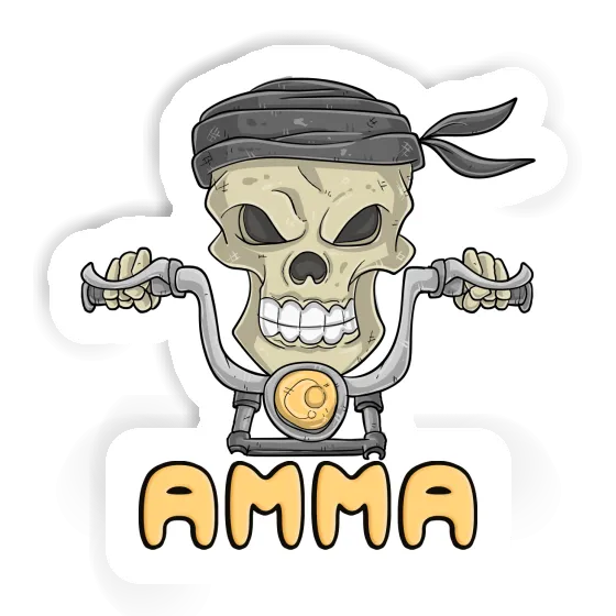 Sticker Motorbike Rider Amma Laptop Image