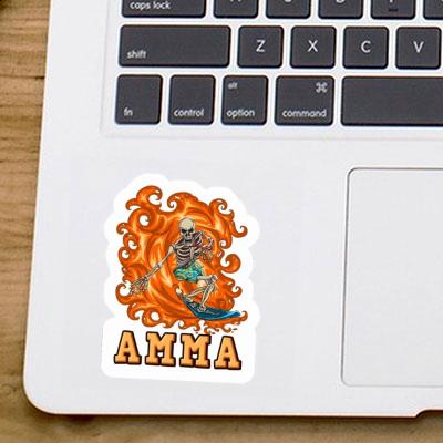 Sticker Wellenreiter Amma Laptop Image