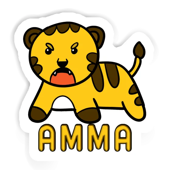 Amma Sticker Baby Tiger Notebook Image