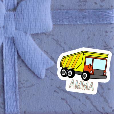 Amma Autocollant Camion à benne Laptop Image