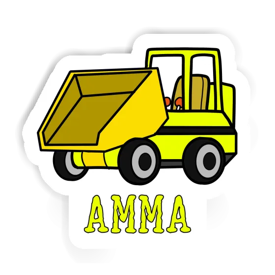 Amma Sticker Front Tipper Notebook Image