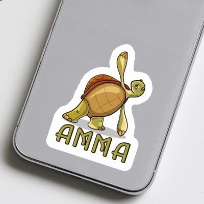 Yoga Turtle Sticker Amma Laptop Image