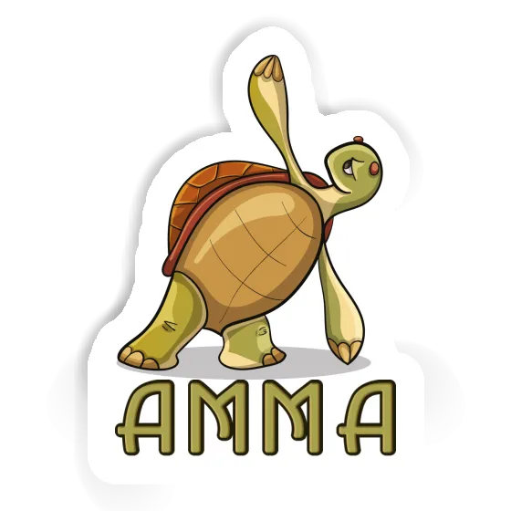 Sticker Yoga-Schildkröte Amma Image