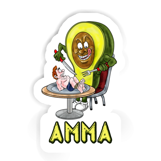 Sticker Amma Avocado Image