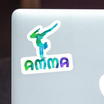 Sticker Yoga Woman Amma Notebook Image