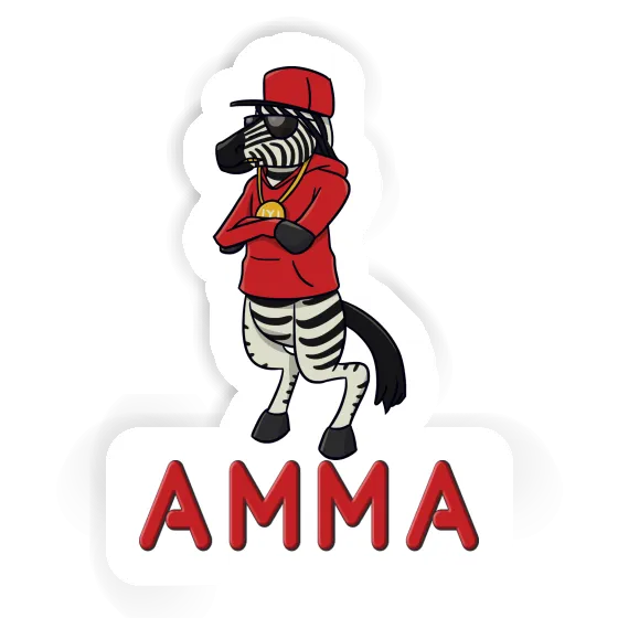 Sticker Zebra Amma Image