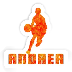 Aufkleber Andrea Basketballspieler Image