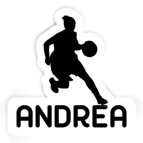 Aufkleber Basketballspielerin Andrea Image