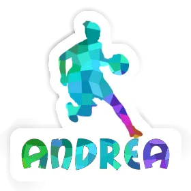 Aufkleber Andrea Basketballspielerin Image