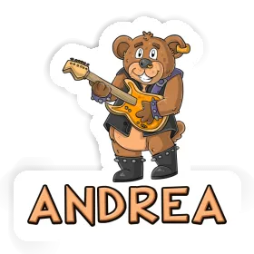 Aufkleber Gitarrist Andrea Image