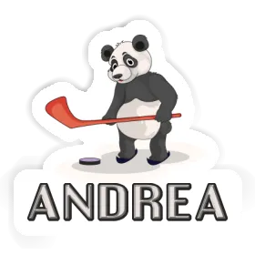 Eishockey-Panda Sticker Andrea Image