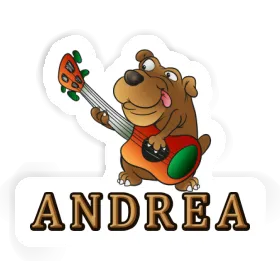 Sticker Andrea Gitarrenhund Image