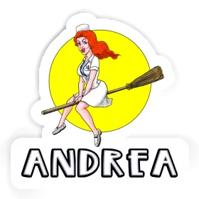 Aufkleber Hexe Andrea Image