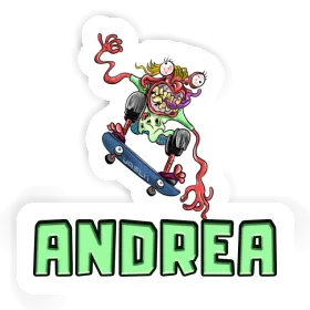 Andrea Sticker Skateboarder Image