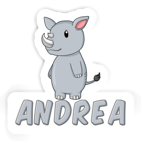 Autocollant Rhinocéros Andrea Image