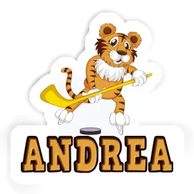 Andrea Aufkleber Hockeyspieler Image