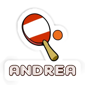 Table Tennis Racket Sticker Andrea Image
