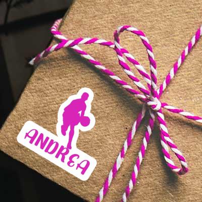 Andrea Sticker Basketball Player Notebook Andrea Sticker Basketball Player Notebook Image