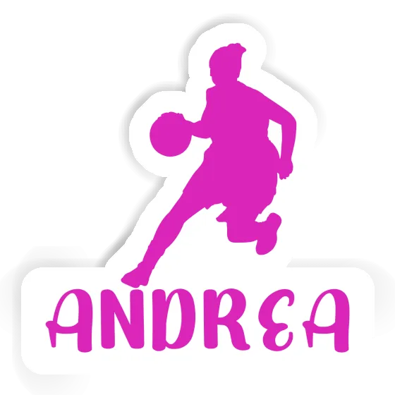 Andrea Sticker Basketball Player Notebook Andrea Sticker Basketball Player Gift package Image