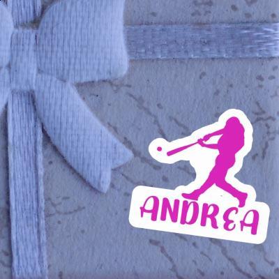 Sticker Baseball Player Andrea Laptop Image
