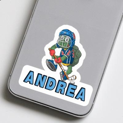 Eishockeyspieler Sticker Andrea Laptop Eishockeyspieler Sticker Andrea Laptop Image