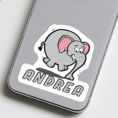Aufkleber Andrea Elefant Notebook Image